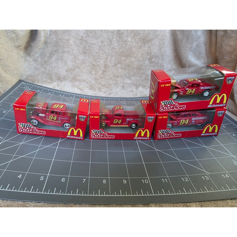 Racing Champions McDonalds Bill Elliott 94 NASCAR 50th Anniversary 4 Car Set